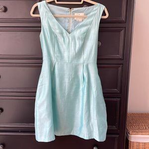 Kate Spade Turquoise Silk Cocktail Dress Size 0